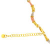 TOMEI Lusso Italia Tri-Tone Beads Necklace, Yellow Gold 916