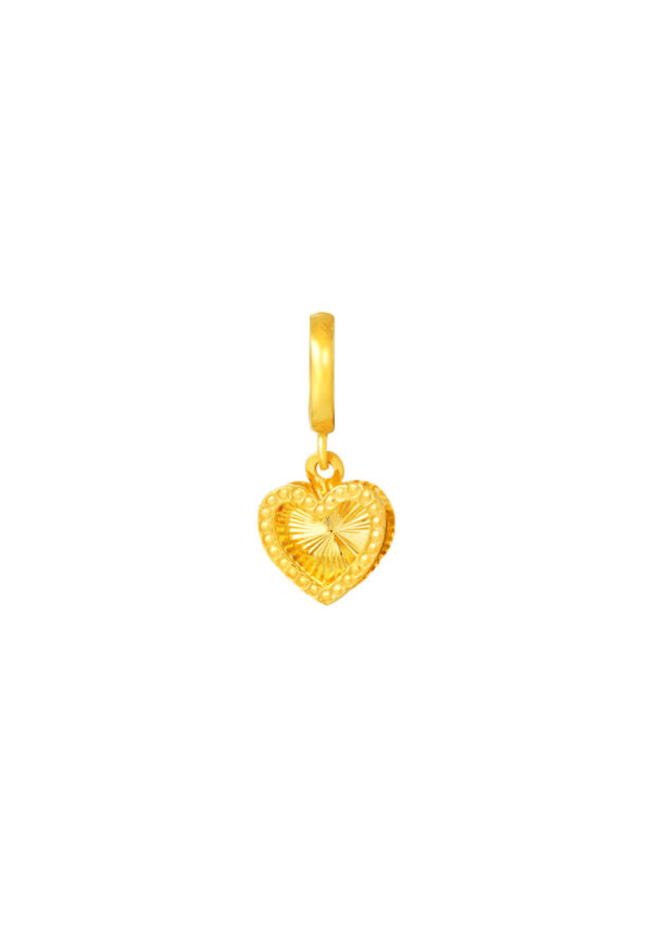 TOMEI Heart Charm, Yellow Gold 916