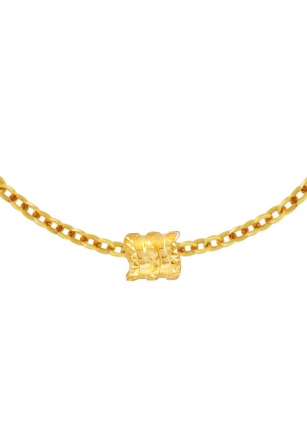 TOMEI Mini Tube Charm, Yellow Gold 916
