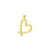 TOMEI Lusso Italia Love Mark Pendant, Yellow Gold 916