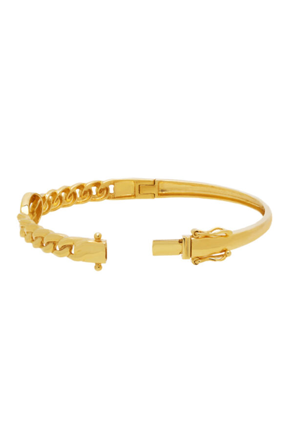 TOMEI Linked at the Center Bangle, Yellow Gold 916
