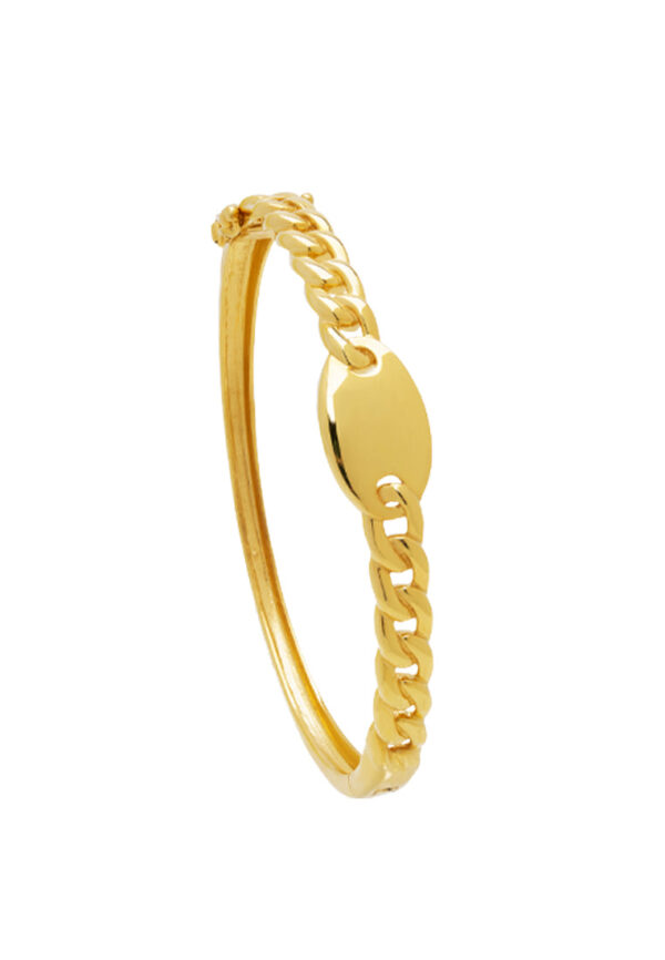 TOMEI Linked at the Center Bangle, Yellow Gold 916