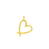 TOMEI Lusso Italia Love Mark Pendant, Yellow Gold 916