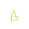 TOMEI Lusso Italia Love Frame Pendant, Yellow Gold 916