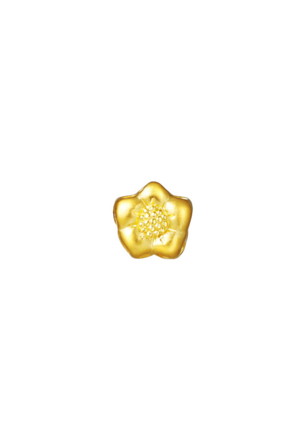 TOMEI Flower Charm, Yellow Gold 916