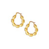TOMEI Lusso Italia Sturdy Hoop Earrings, Yellow Gold 916