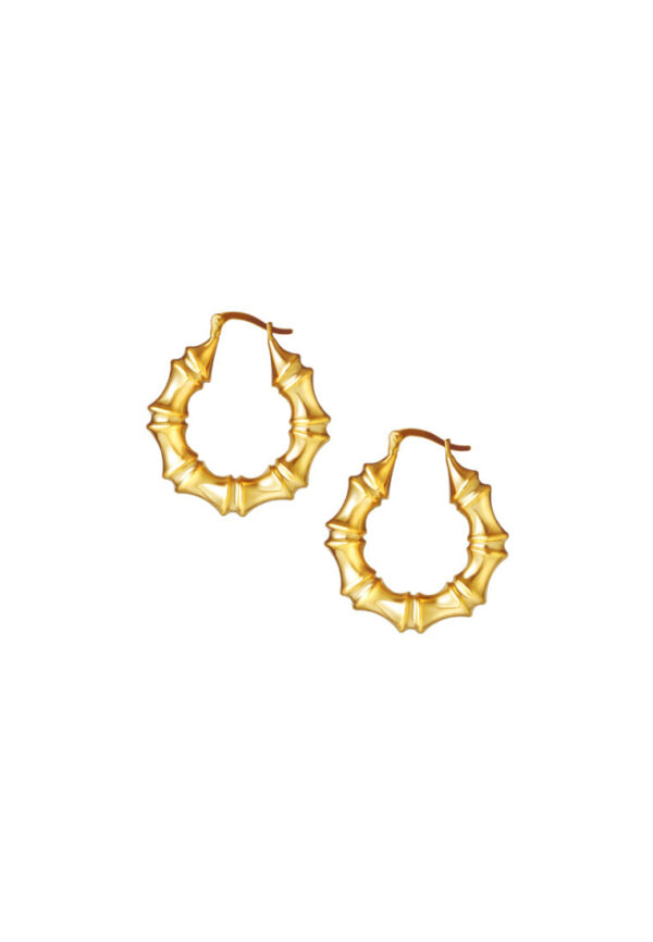 TOMEI Lusso Italia Sturdy Hoop Earrings, Yellow Gold 916