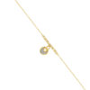 TOMEI Lusso Italia Dual-Tone Lock Pad Bracelet, Yellow Gold 916