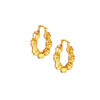TOMEI Lusso Italia Sturdy Hoop Earrings, Yellow Gold 916
