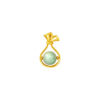 TOMEI Money Bag Jade Pendant, Yellow Gold 916