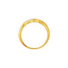 TOMEI Dual-Tone Ring Of Freedom, Yellow Gold 916