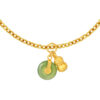 TOMEI Nephrite Peanut Charm, Yellow Gold 999