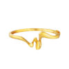TOMEI Anastasia Wave-Like Bangle, Yellow Gold 916