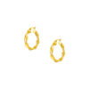 TOMEI Lusso Italia Twist Loop Earrings, Yellow Gold 916