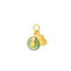 TOMEI Nephrite Peanut Charm, Yellow Gold 999
