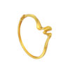 TOMEI Anastasia Wave-Like Bangle, Yellow Gold 916