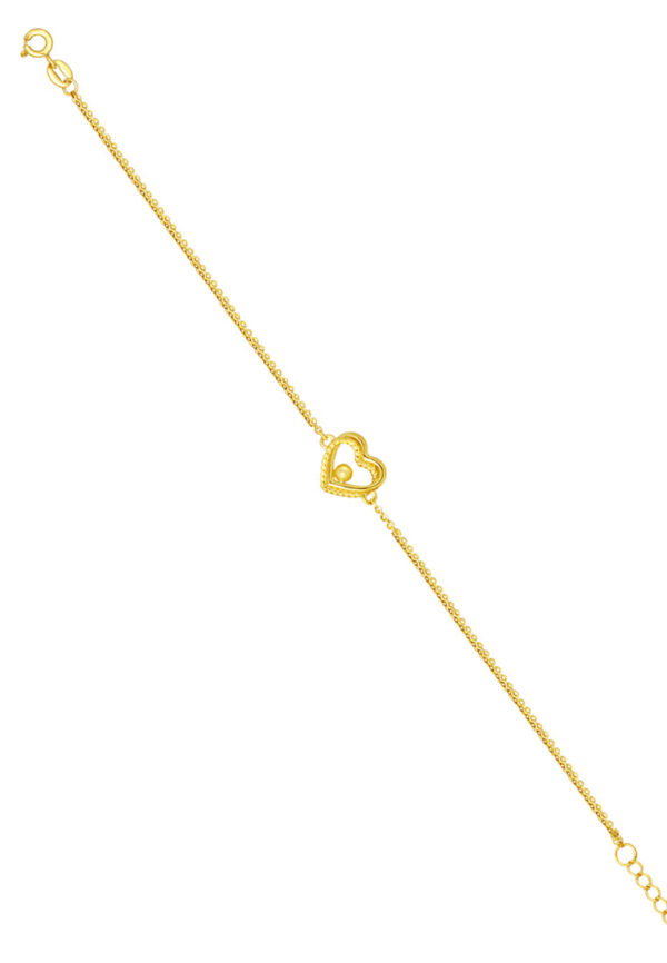 TOMEI Lusso Italia Heartbeat Bracelet, Yellow Gold 916