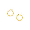 TOMEI Lusso Italia Twist Loop Earrings, Yellow Gold 916