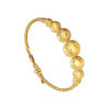 TOMEI Laser Ball Bangle, Yellow Gold 916