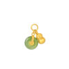 TOMEI Nephrite Peanut Charm, Yellow Gold 999