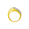 TOMEI Diamond Cut Collection Curvy Ring, Yellow Gold 916