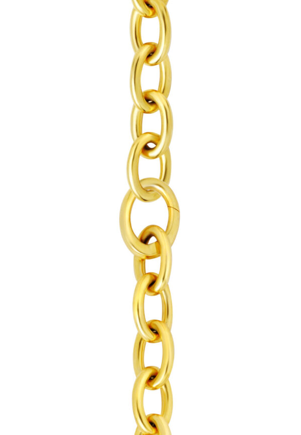TOMEI Diamond Cut Collection Linked Bracelet, Yellow Gold 916