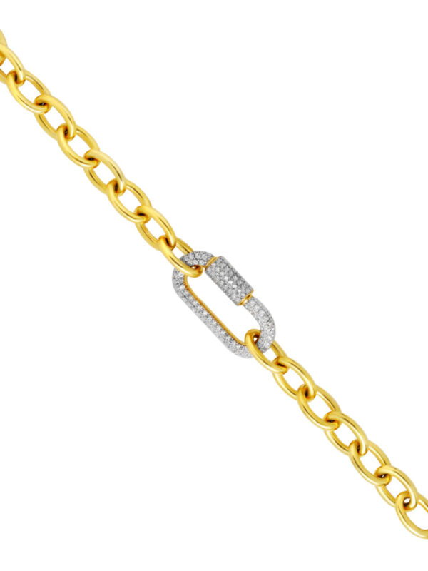 TOMEI Diamond Cut Collection Linked Bracelet, Yellow Gold 916