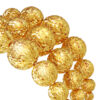 TOMEI Layered Laser Ball Bangle, Yellow Gold 916