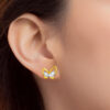 TOMEI Lusso Italia Butterfly Earrings, Yellow Gold 916