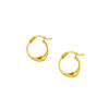 TOMEI Lusso Italia Loop Earrings, Yellow Gold 916