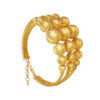 TOMEI Layered Laser Ball Bangle, Yellow Gold 916