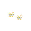 TOMEI Lusso Italia Butterfly Earrings, Yellow Gold 916