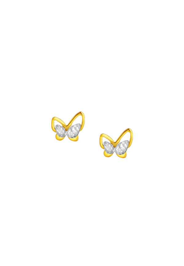 TOMEI Lusso Italia Butterfly Earrings, Yellow Gold 916