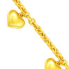 TOMEI Love Charms Bracelet, Yellow Gold 916