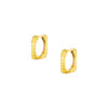 TOMEI Lusso Italia Square Loop Earrings, Yellow Gold 916