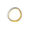 TOMEI Diamond Cut Collection 2-in-1 Curved Ring, Yellow Gold 916