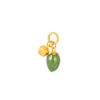 TOMEI Nephrite Mini Ingot Charm, Yellow Gold 999