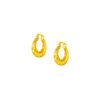 TOMEI Lusso Italia Pizzza Earrings, Yellow Gold 916