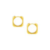 TOMEI Lusso Italia Square Loop Earrings, Yellow Gold 916