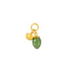 TOMEI Nephrite Mini Ingot Charm, Yellow Gold 999