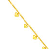 TOMEI Love Charms Bracelet, Yellow Gold 916
