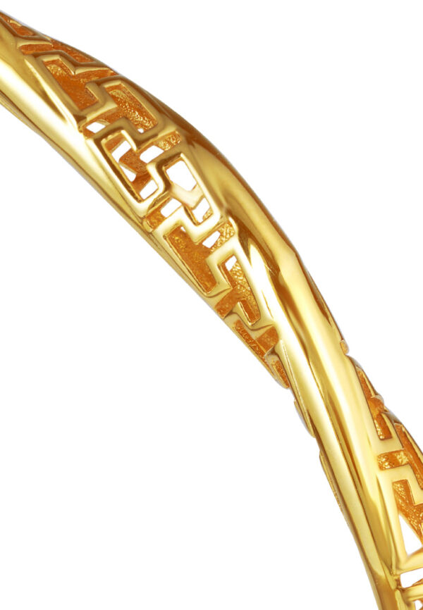 TOMEI Harmony & Perfection Bangle, Yellow Gold 916