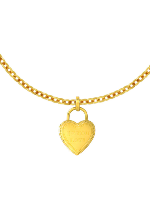 TOMEI Lusso Italia I Love You Pendant, Yellow Gold 916