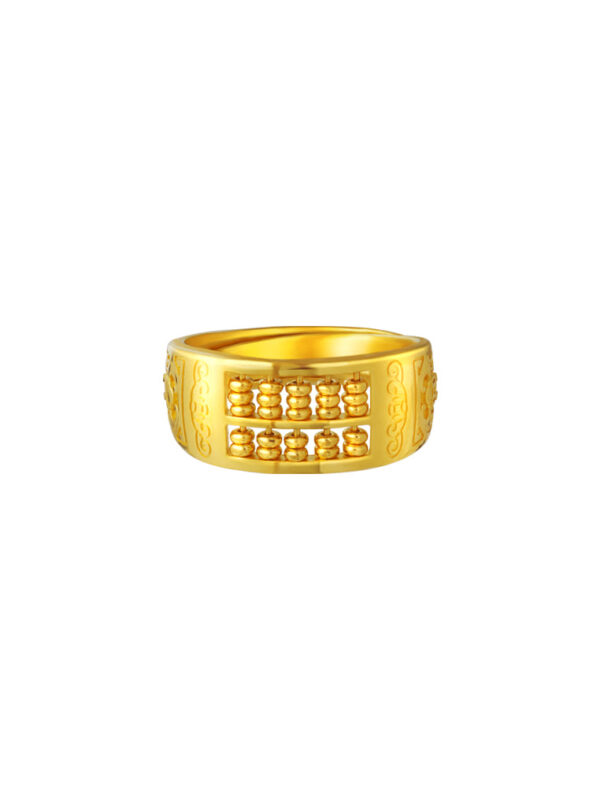 TOMEI Abacus Ring, Yellow Gold 999
