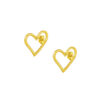 TOMEI Lusso Italia Love Frame Earrings, Yellow Gold 916