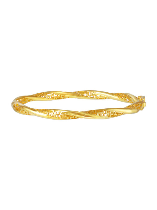 TOMEI Harmony & Perfection Bangle, Yellow Gold 916