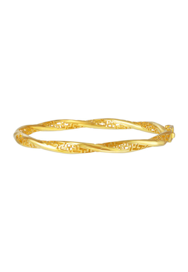 TOMEI Harmony & Perfection Bangle, Yellow Gold 916