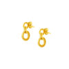 TOMEI Lusso Italia Duo-Circle Earrings, Yellow Gold 916