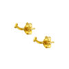 TOMEI Lusso Italia Smiley Sign Earrings, Yellow Gold 916