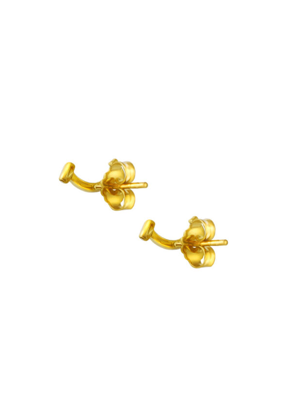 TOMEI Lusso Italia Smiley Sign Earrings, Yellow Gold 916